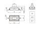 Preview: push button switch red  3.7mm  X 6.1mm X 2.5mm