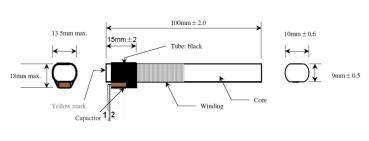 Antenna 77.5kHz  100mm