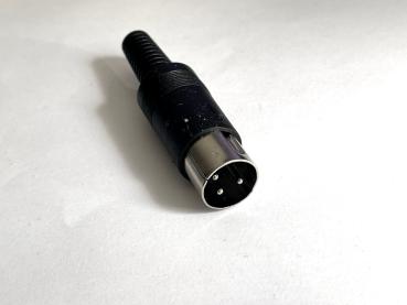DIN connector, 3-pin, 180° semi-circular