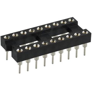 DIL Precision Socket 18pol. 7.62mm
