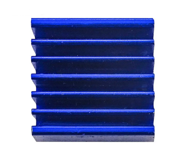 SMD-Kühlkörper eloxiert Blau 15mm x 14mm x 13mm - KK-BLUE-SHO