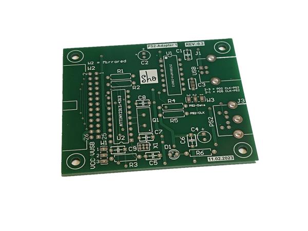 PS2-Adapter 1 Development board PCB