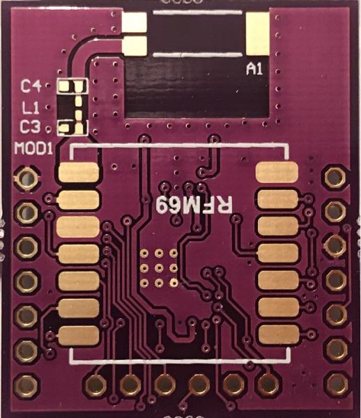 RFM69CW-Modul with W3013