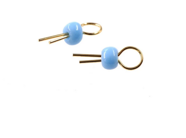 Test Punkt Himmelblau, PCB, THT,  Gold