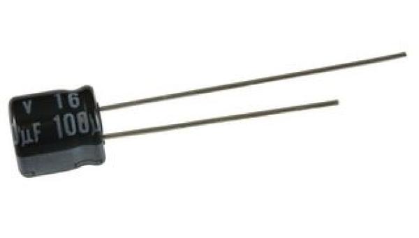Radial electrolytic capacitor, 470 µF, 16 V, RM 3.5, miniatur