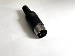 DIN-Stecker, 3-polig, 180° halbrund